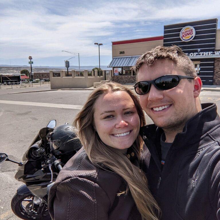 First motorcycle ride together