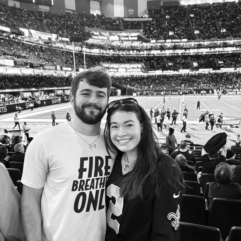 Graycie's first NFL game! #WHODAT