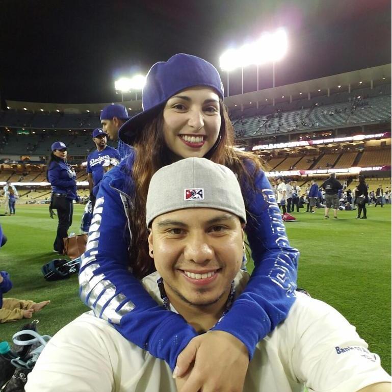 Jackie Robinson night.
Dougie and Vanessa love their Dodger game date nights! 4/15/2016