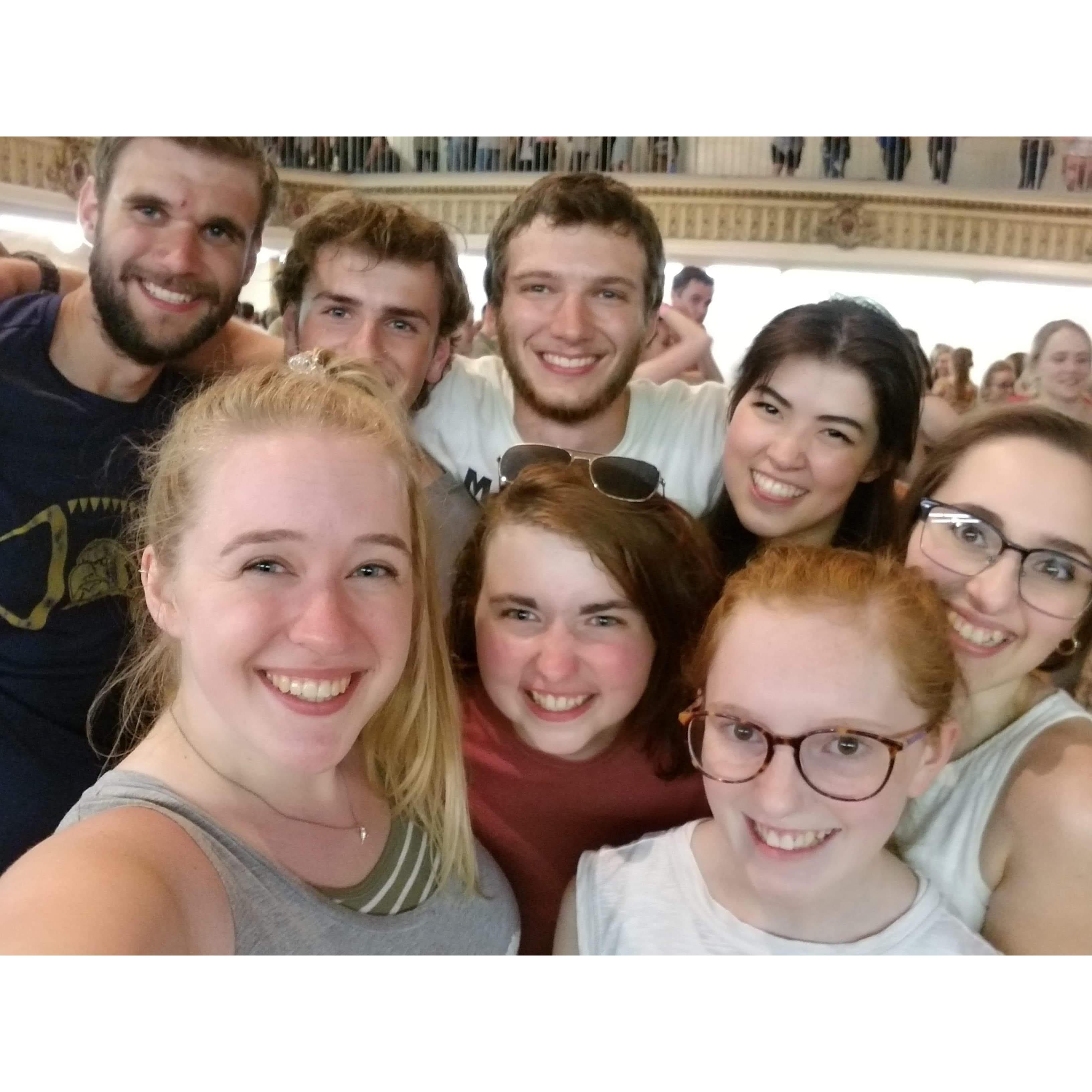 A really bad selfie of that time a small group of our friends went to a Ben Rector concert. We were just friends.
You'll hear a lot of Ben Rector at our wedding.