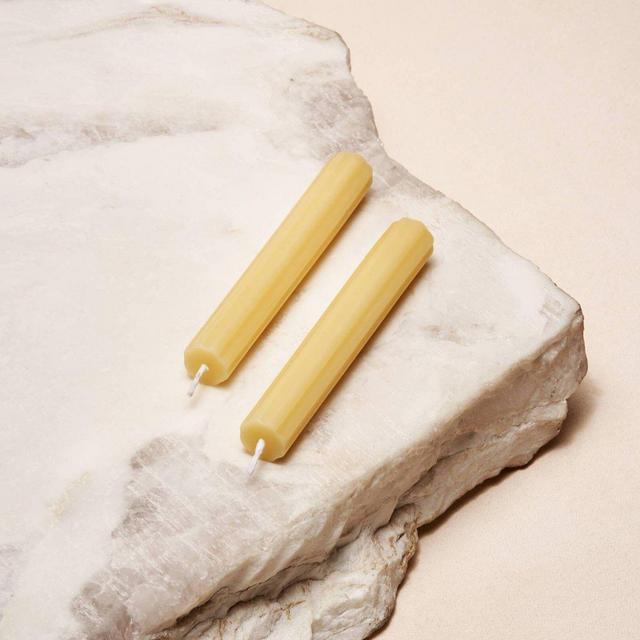 Shabbat Candles by Via Maris - Sand (Set of Two)