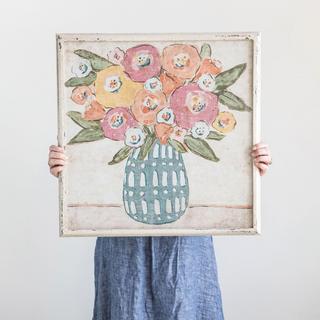 Flowers in Vase Framed Wall Decor