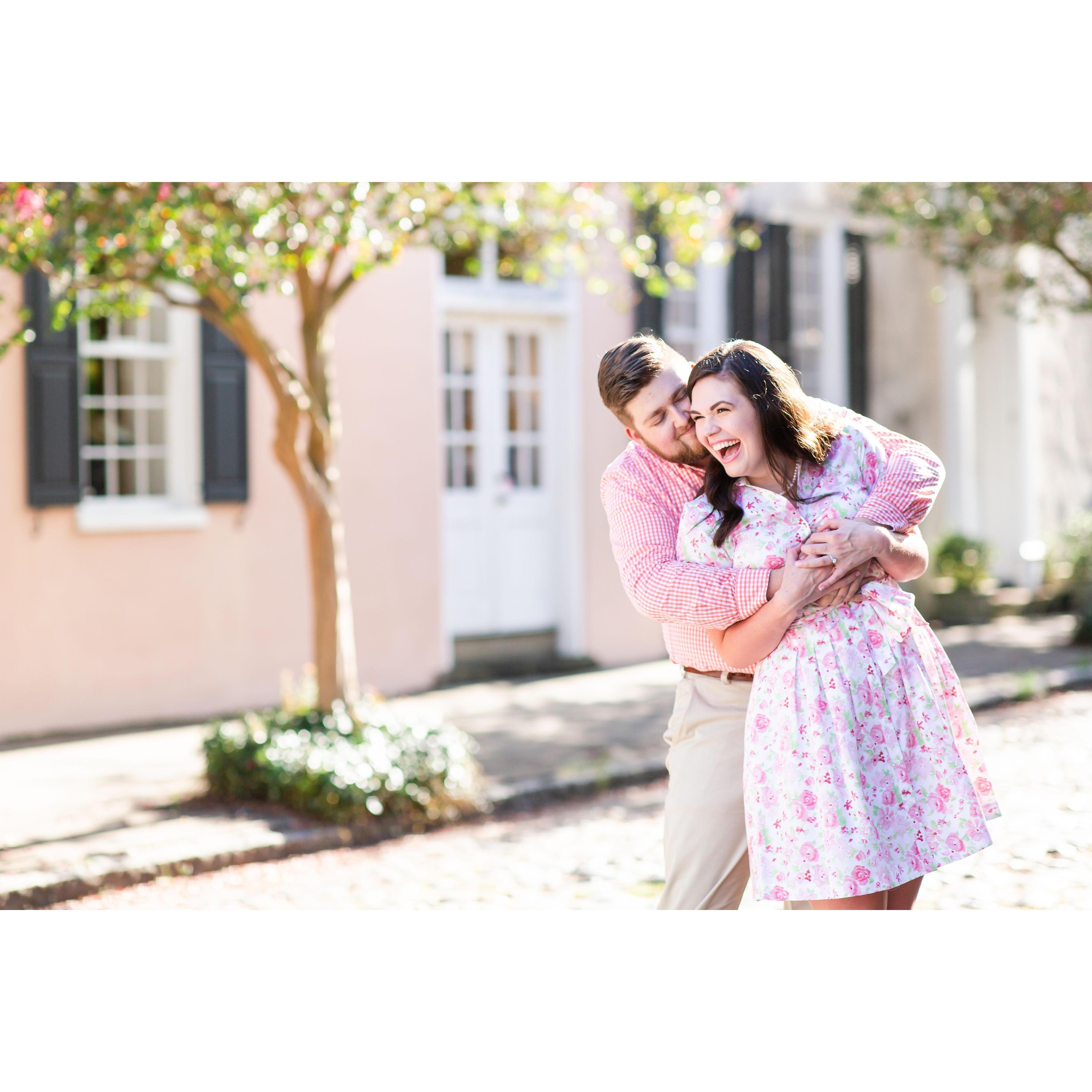 Engagement pictures in Charleston, SC.