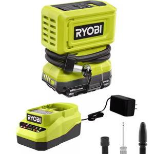 Ryobi ONE+ 18V Cordless High Pressure Inflator Kit with 2.0 Ah Battery and Charger