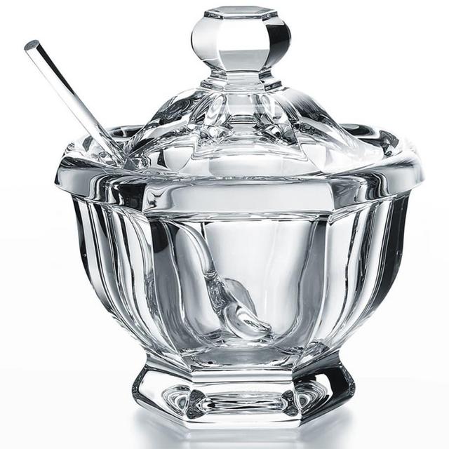 Baccarat Missouri Mustard Jar with Spoon