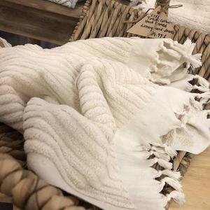 100% Turkish Cotton super soft ivory  luxury hand/face towel 39”and 19” size