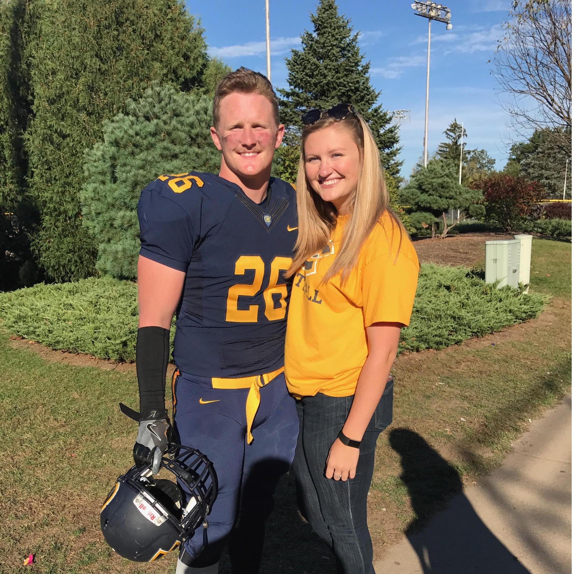 Another picture post-football game at UWEC