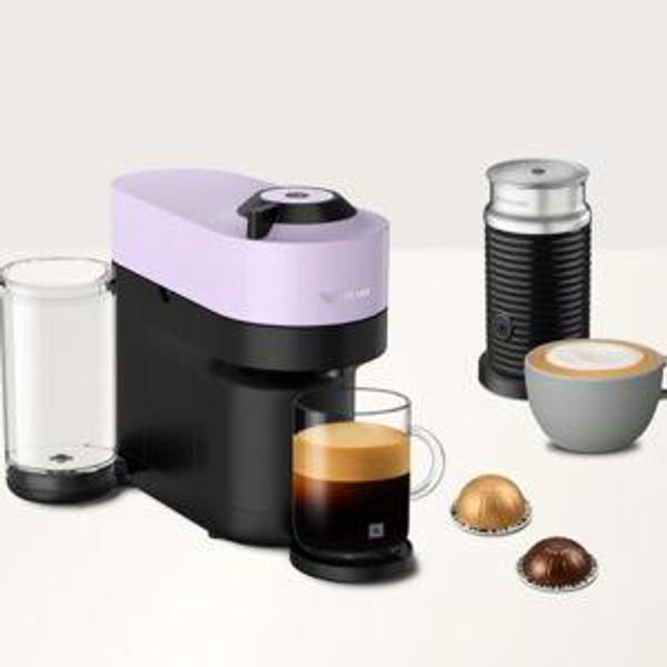 Nespresso Lilac Vertuo Pop+ w/ Aeroccino Brother