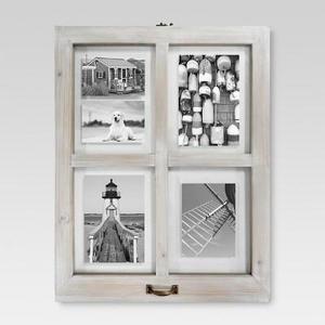 Threshold™ - 4 Opening Windowpane Frame - White Wash