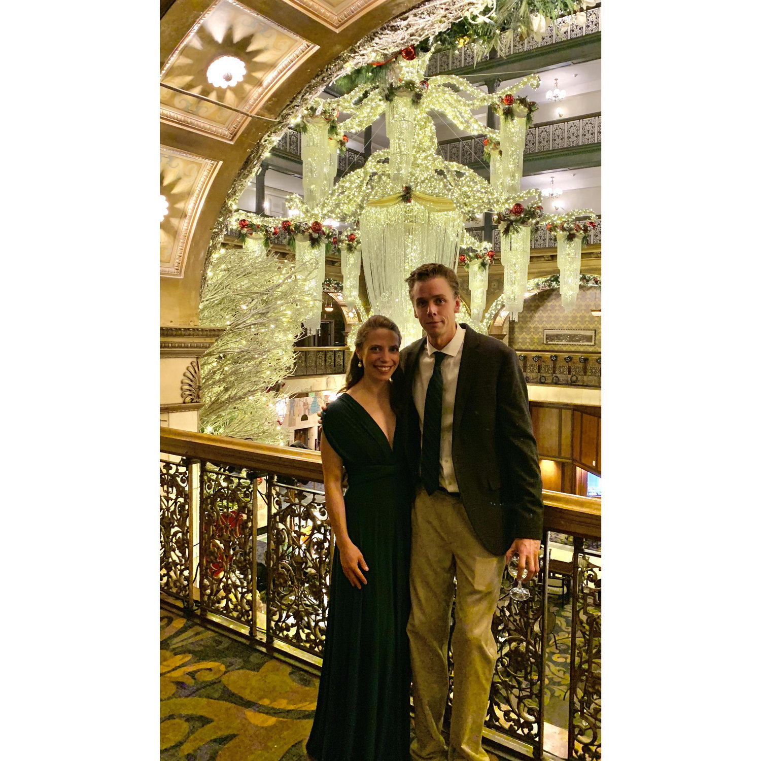 Christmas time at the historic Brown Palace in Denver