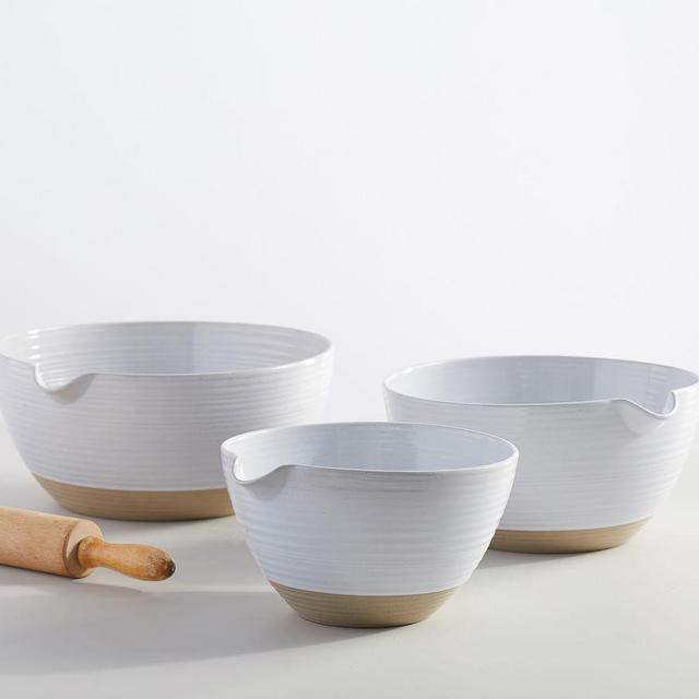 Quinn Handcrafted Stoneware Mixing Bowls - Set of 3
