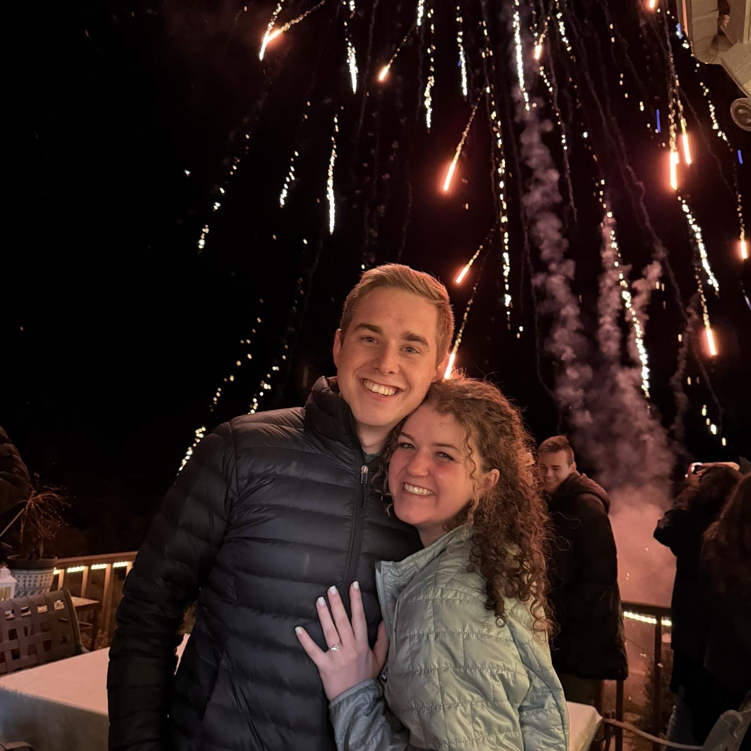 Night Salem proposed to Audra on New Year’s Eve!