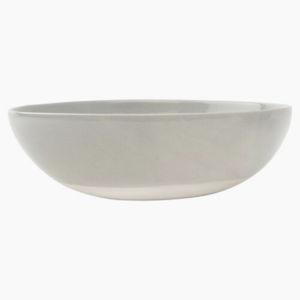 Shell Bisque Round Serving Bowl, Gray
