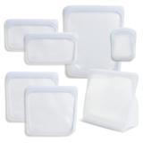 reusable silicone bag starter kit (clear)