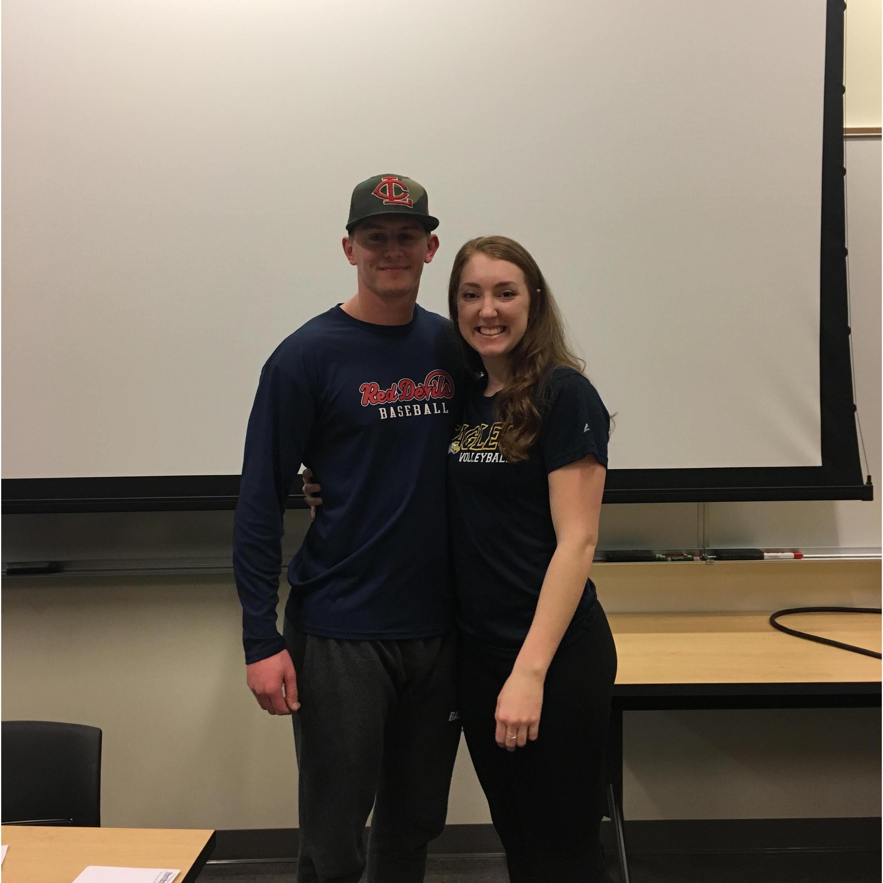 Our first picture together! February 11, 2019