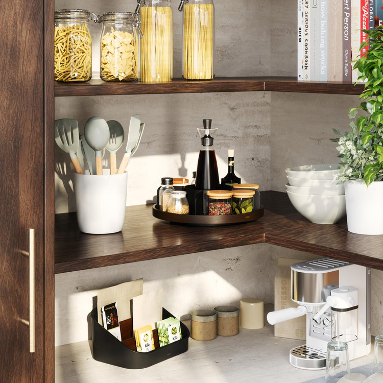 Umbra, Bellwood Lazy Susan Divided Organizer | Zola