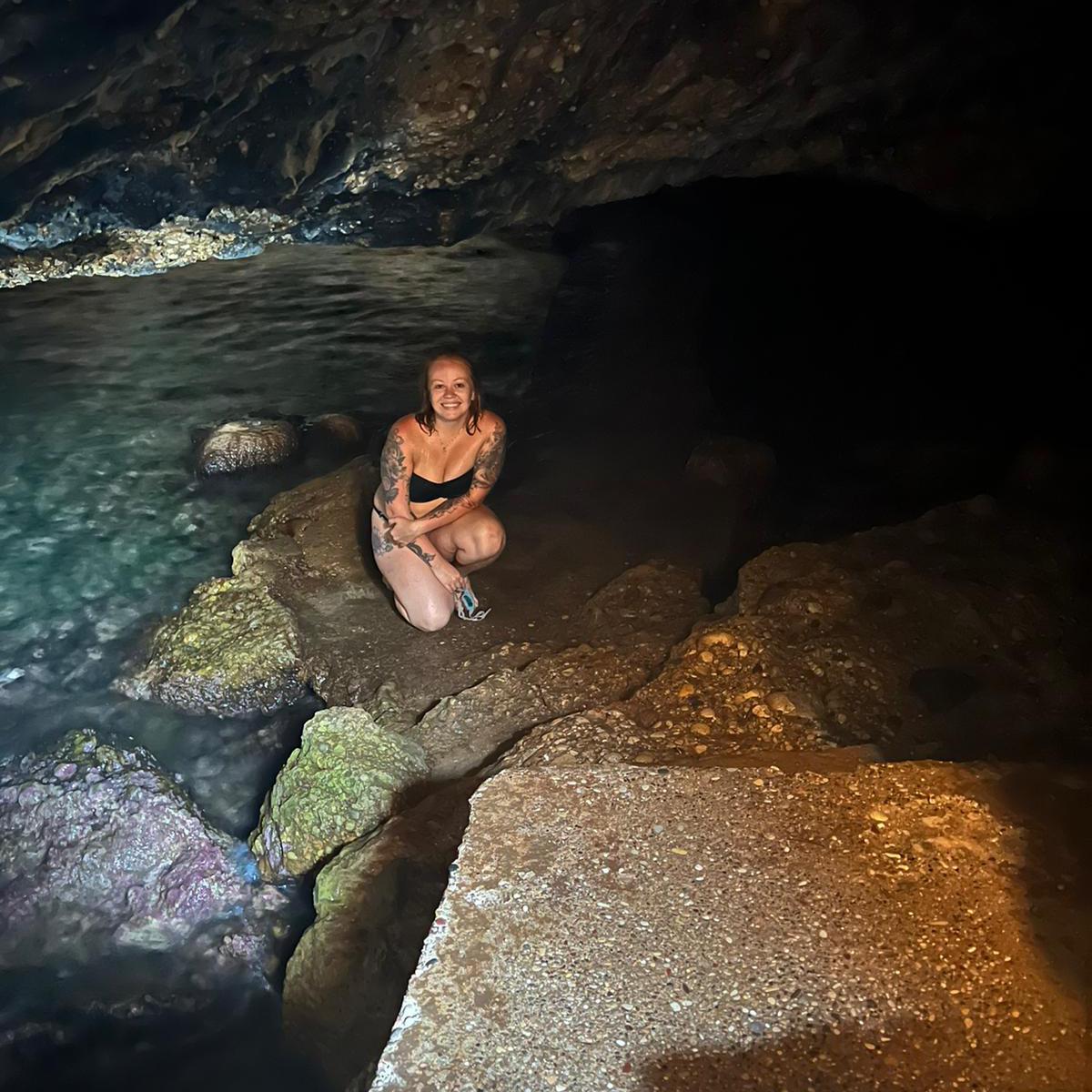 We did a little cave diving the first night in Spetses, Greece with the group from school