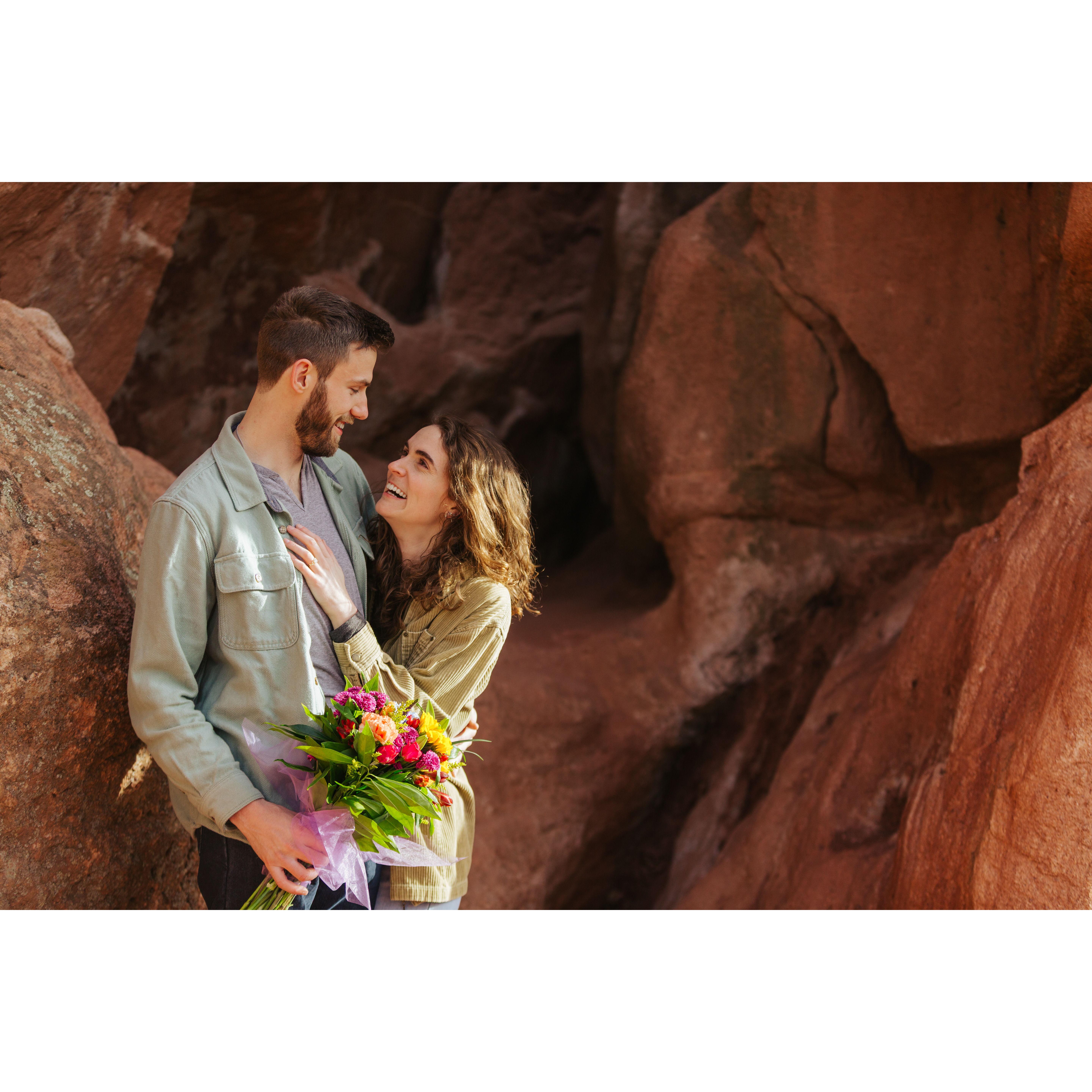 Julia was visiting her twin sister for a weekend away. She had no idea that after having dropped her off at the airport the day before, Kyle would jump on a flight to Denver.