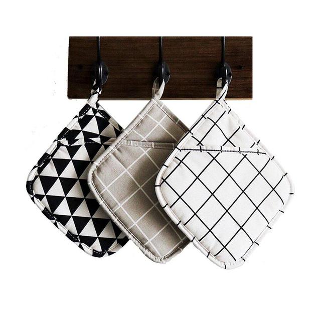 Cotton Pot Holders- Set of 3