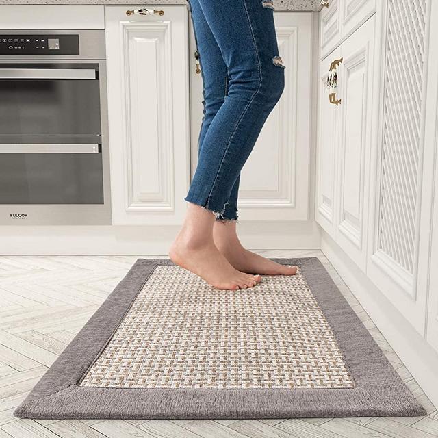 Kitchen Floor Mats for in Front of Sink Kitchen Rugs and Mats Non-Skid Twill Kitchen Mat Standing Mat Washable