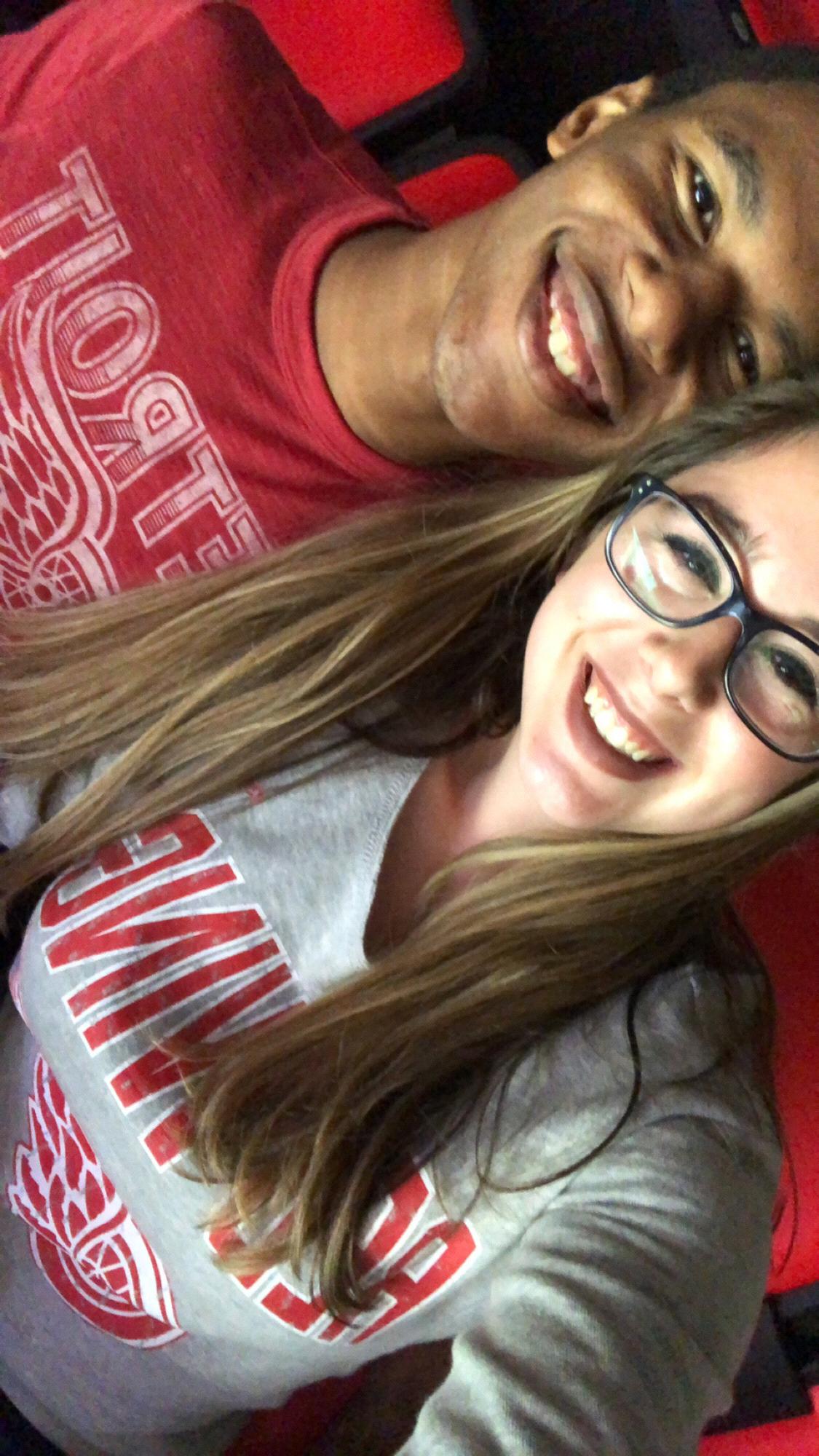 Our first hockey game