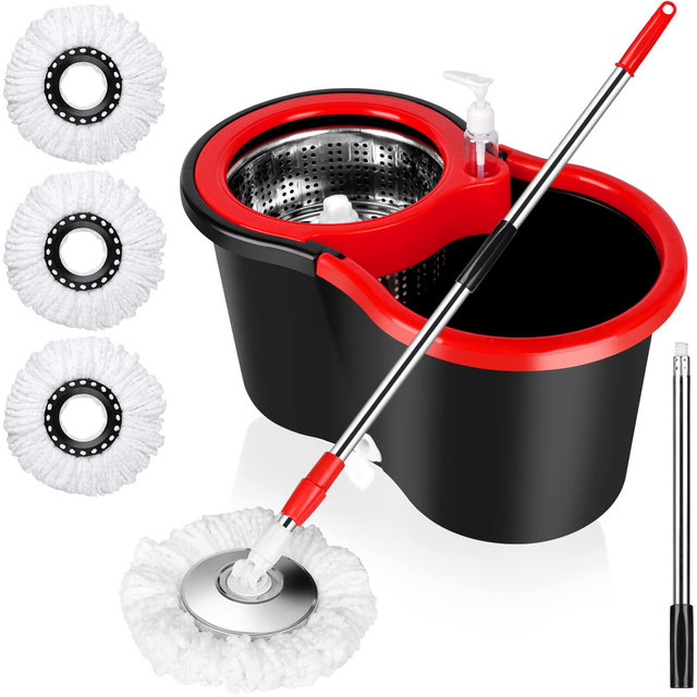 Spin Mop Bucket Set for Floor Cleaning