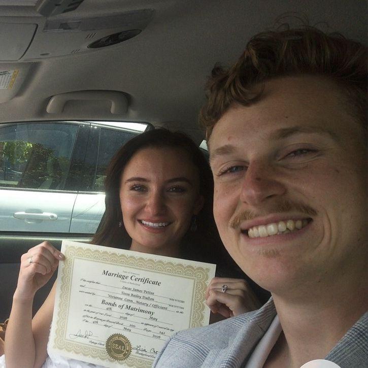 After we got our marriage certificate!