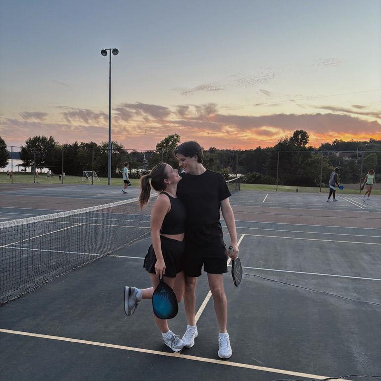 Tanner loves pickleball, I love winning, its a good match.