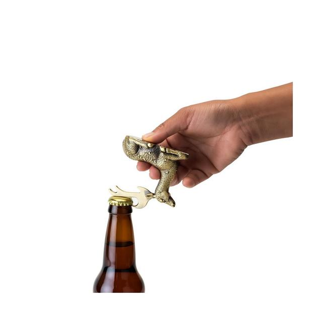 Twine Rustic Holiday Gilded Deer Bottle Opener