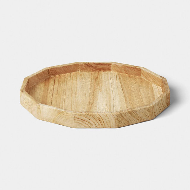 15" Bleached Wood Tray - Threshold™