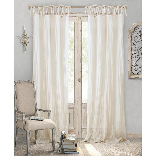 Elrene Jolie Crushed Sheer 52" x 108" Window Panel