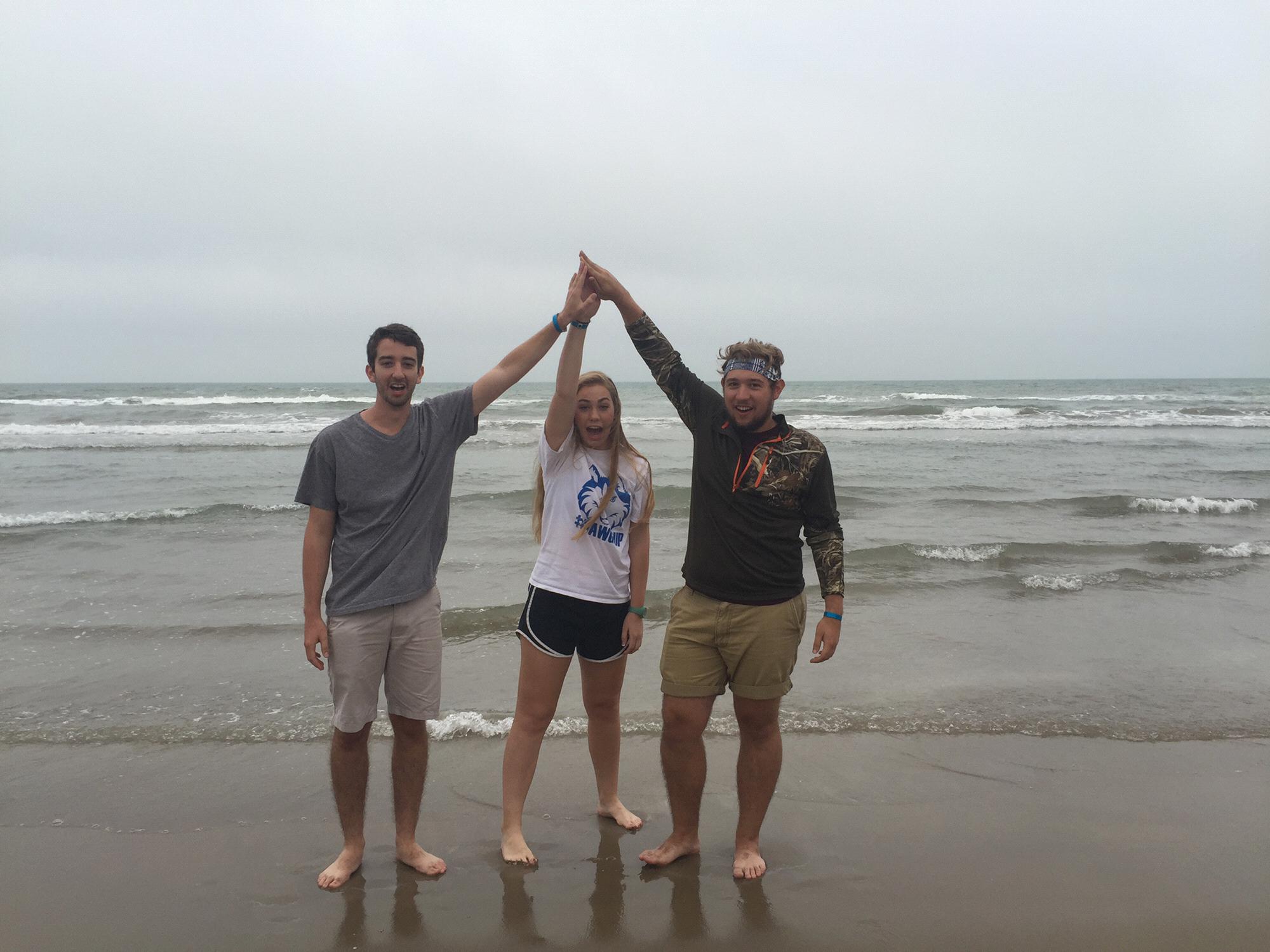 Beach Reach 2016, one of our first pictures together & we were with Tom!