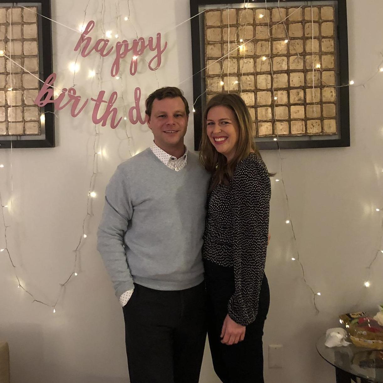 Celebrating Jessica's birthday.