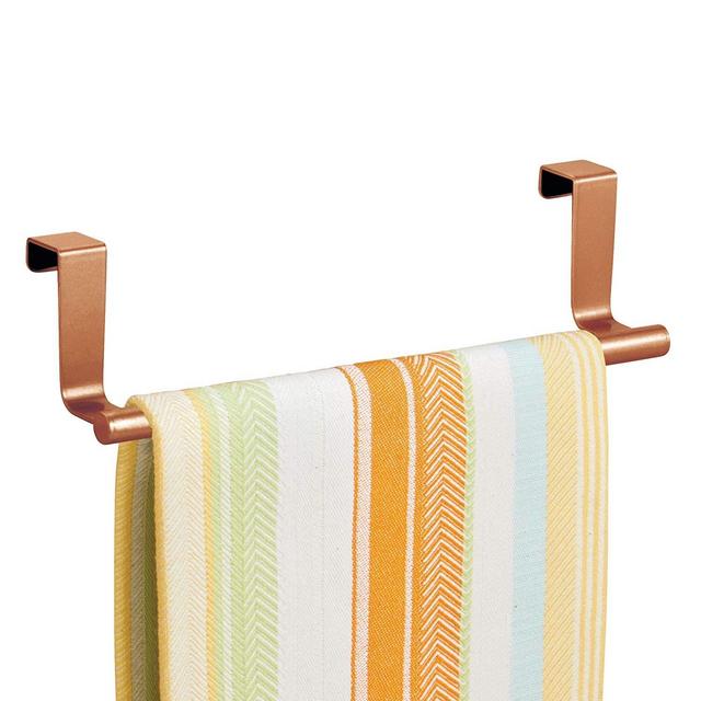interDesign, Inc. - InterDesign Forma Over-the-Cabinet Kitchen Dish Towel Bar Holder - 9", Copper