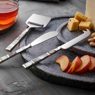 Abalon Cheese Knives, Set of 3