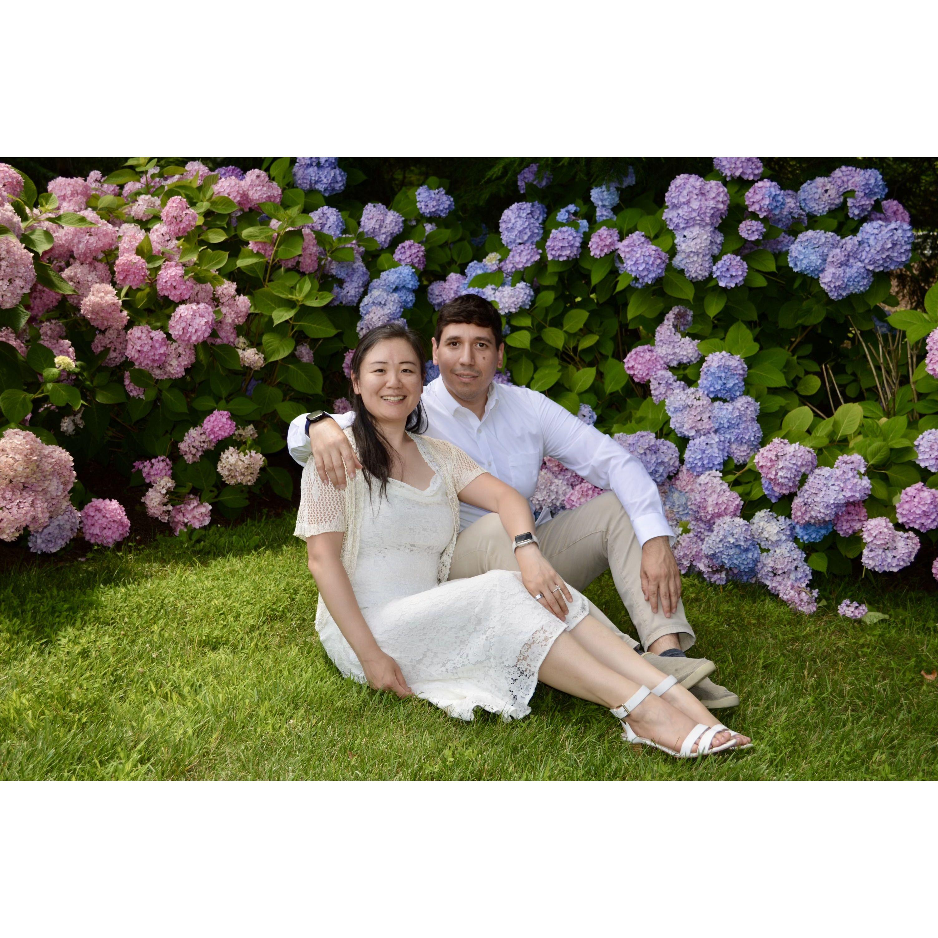 When we were newly engaged!