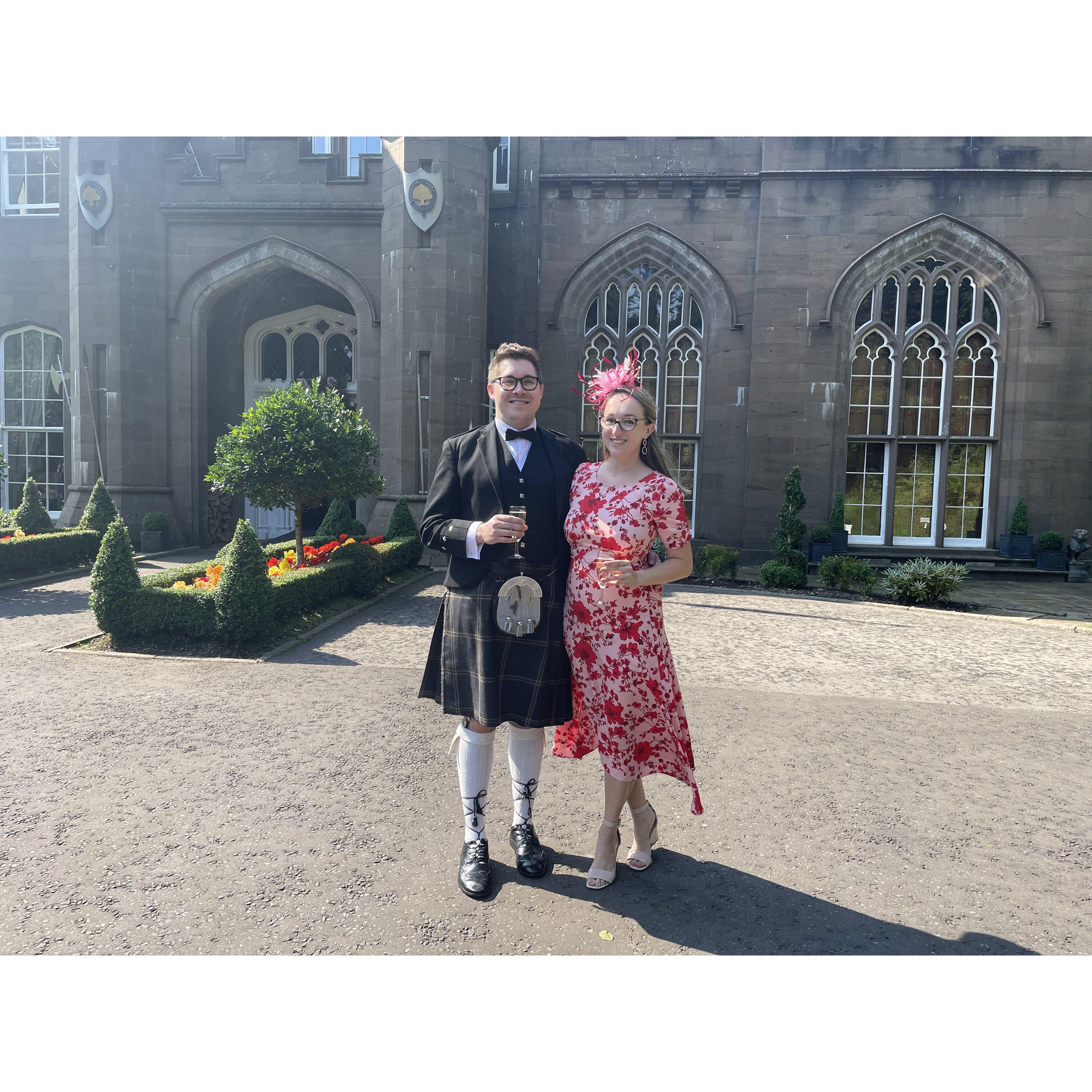 Going full Scot at Danielle & David's wedding in August 2021 (yes, in Scotland)