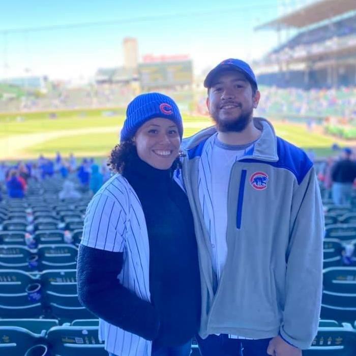 Miguel's first Cubs Game!