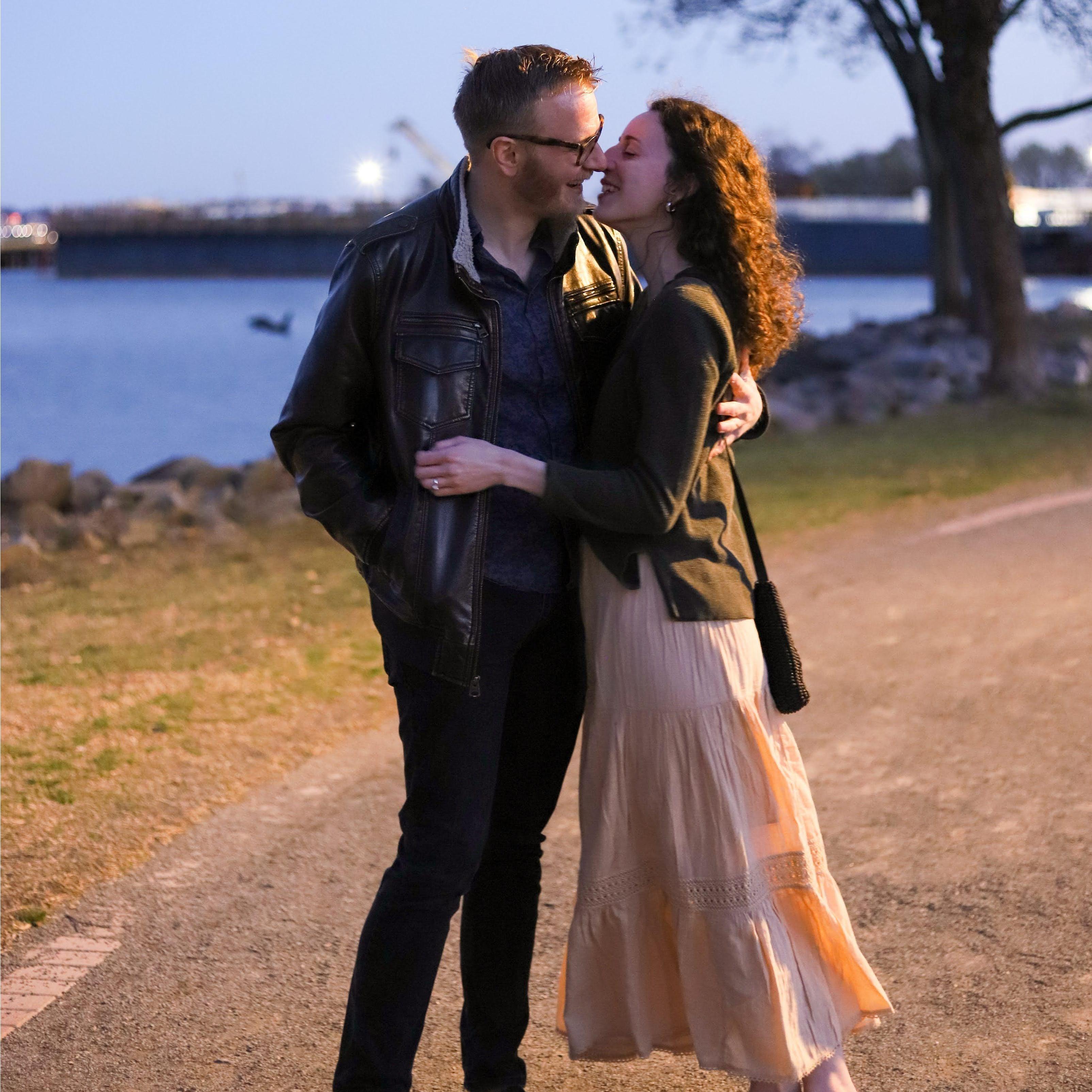 The newly-engaged couple!