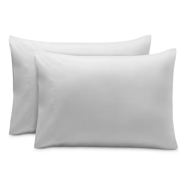 Microfiber Standard - Envelope - 20 x 26 Cloud Grey Pillowcase Set by Bare Home