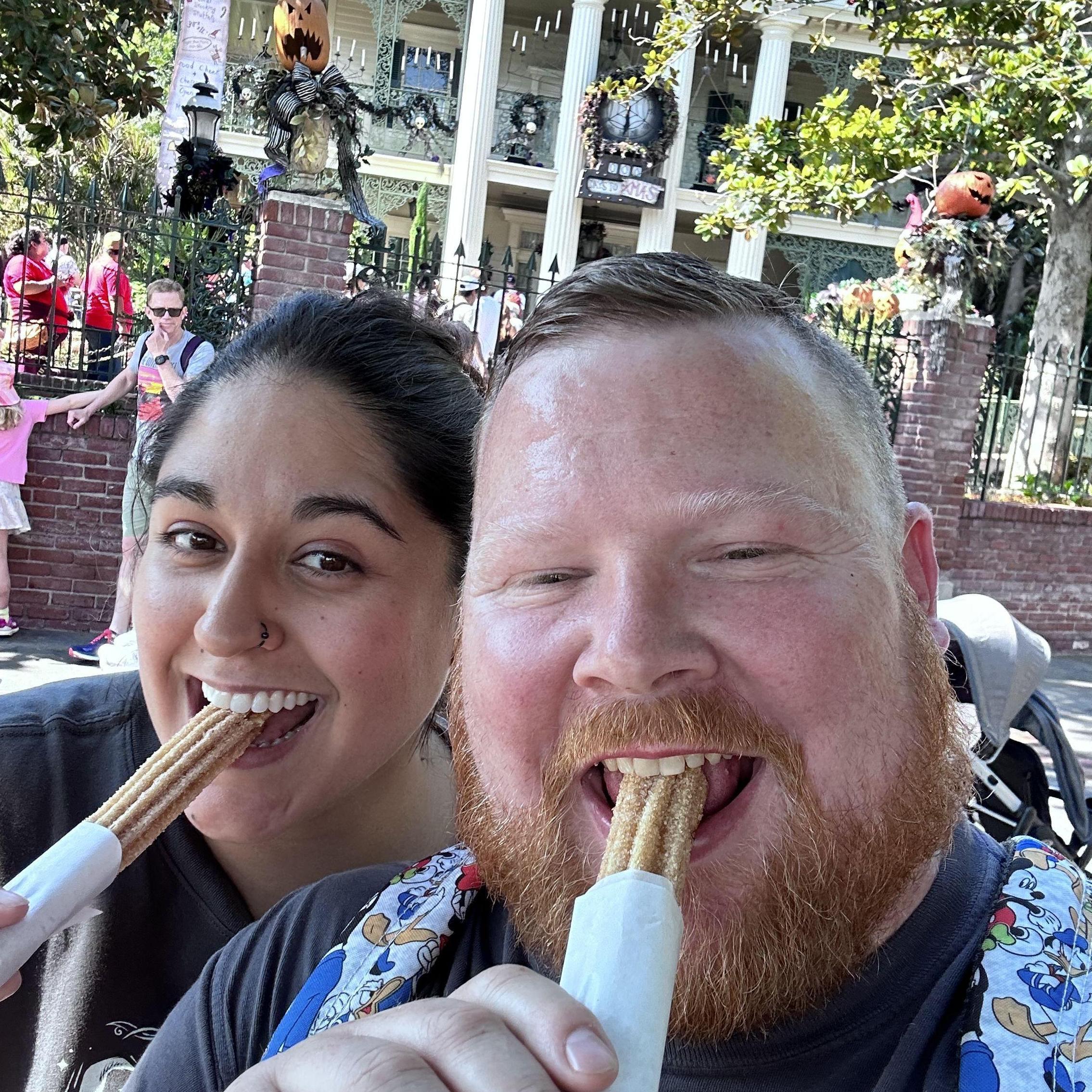 We had three churros that day, Disneyland, October 2023