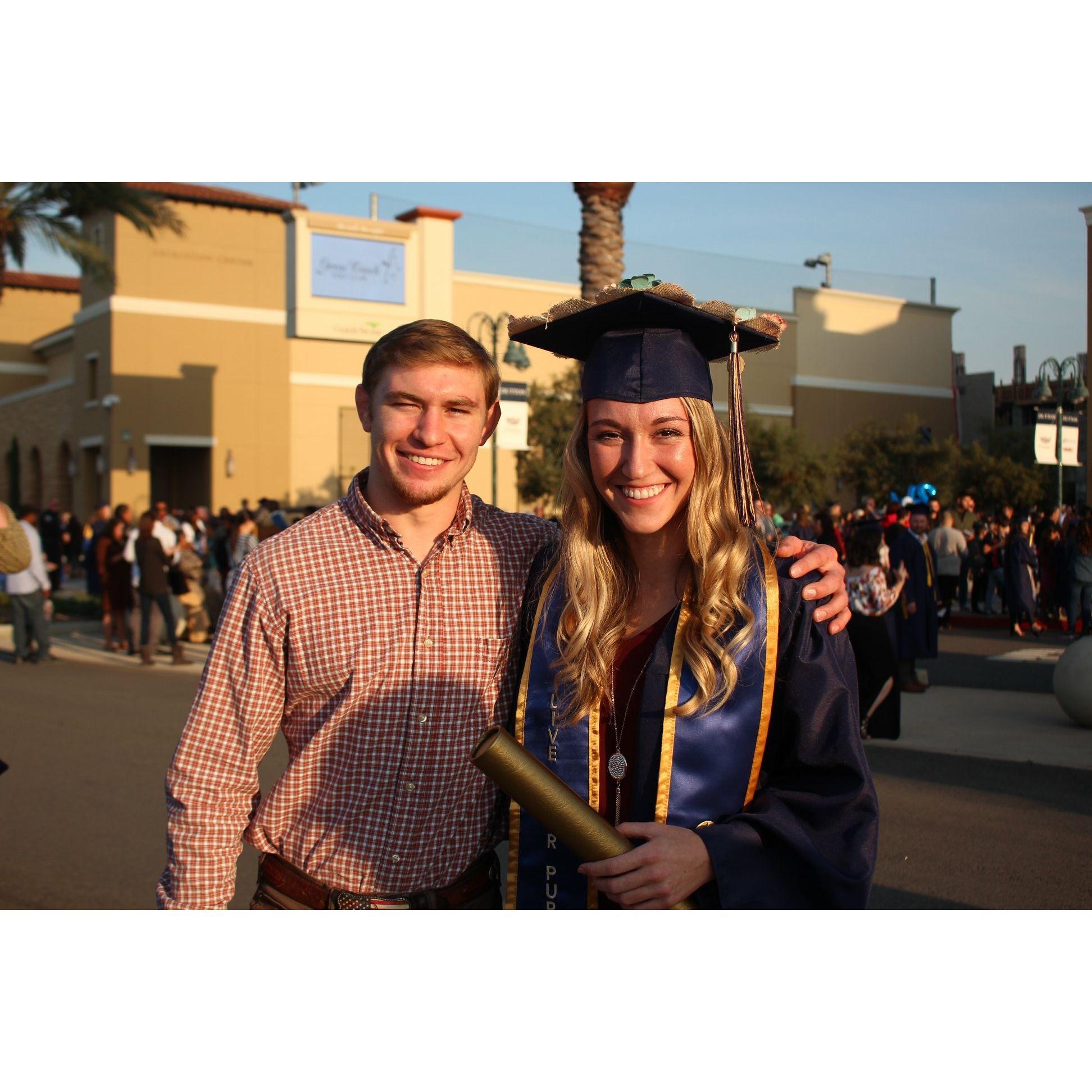 Jen's graduation from CBU.