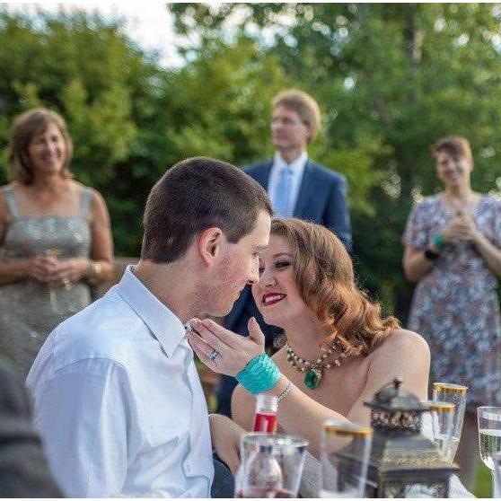 The obligatory kiss