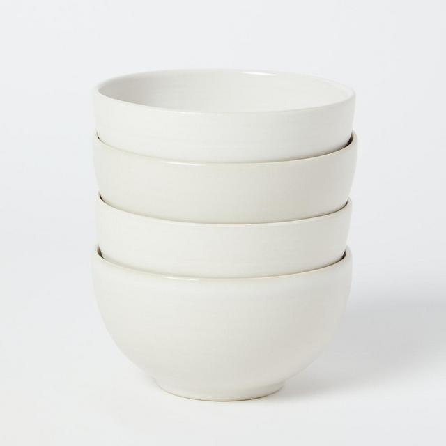 Shaker Stoneware Cereal Bowl, Set of 4