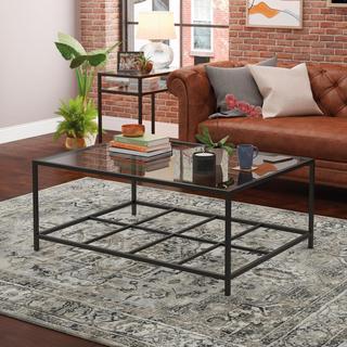 Carolina Grove Contemporary Glass Coffee Table