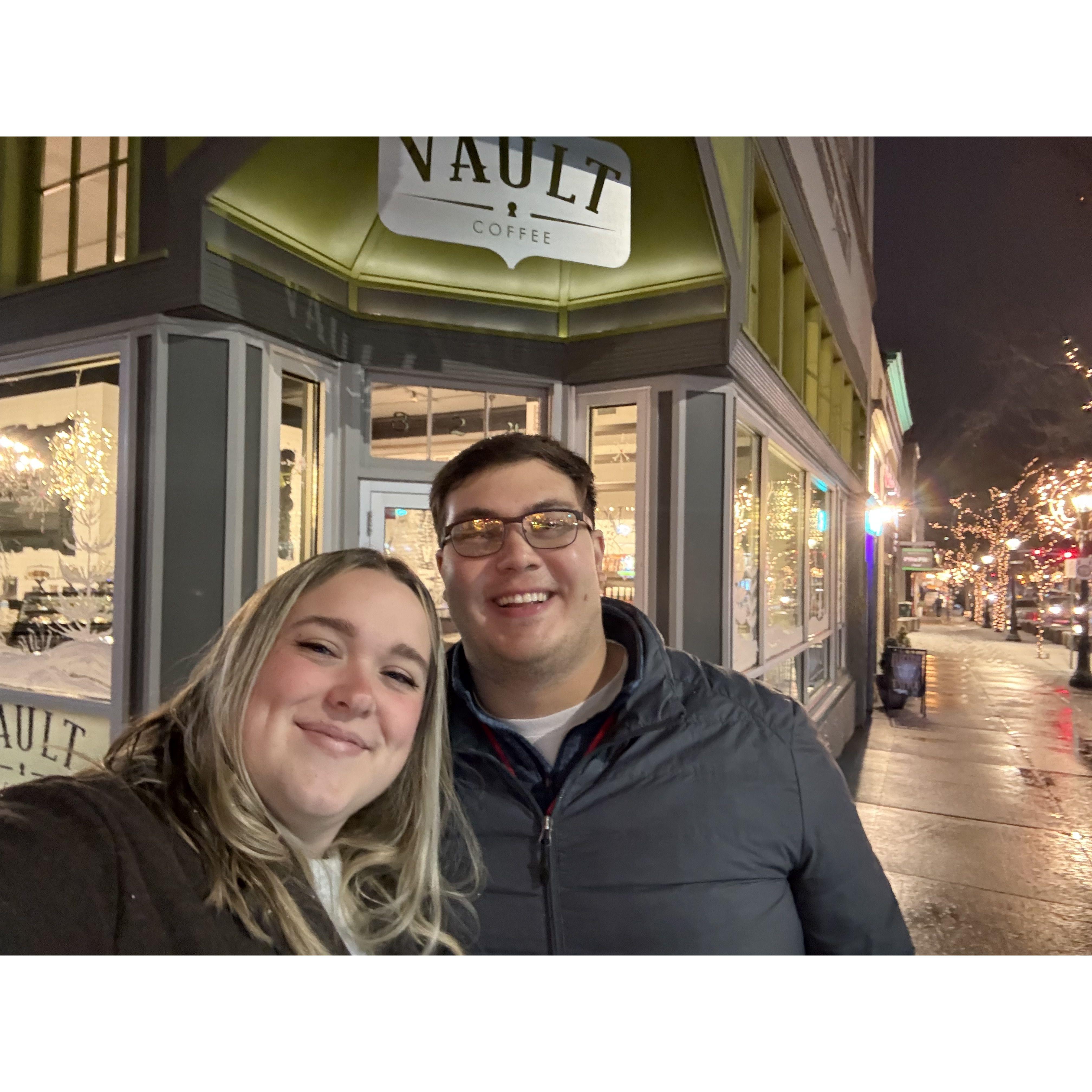 One year anniversary where we had our first date:)