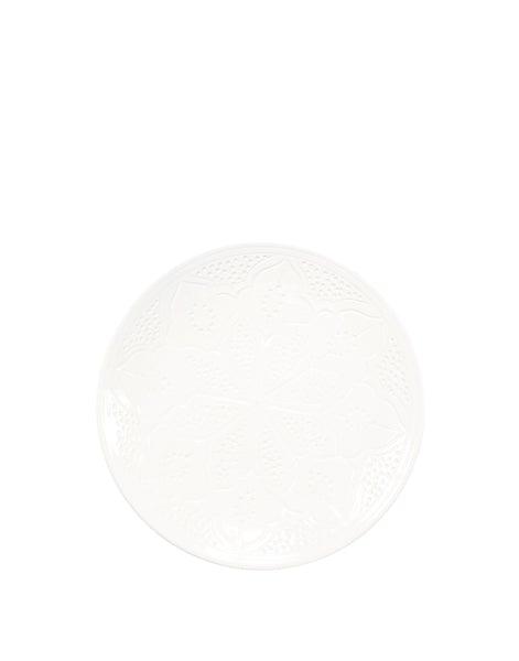 Ceramic Side Plate - White