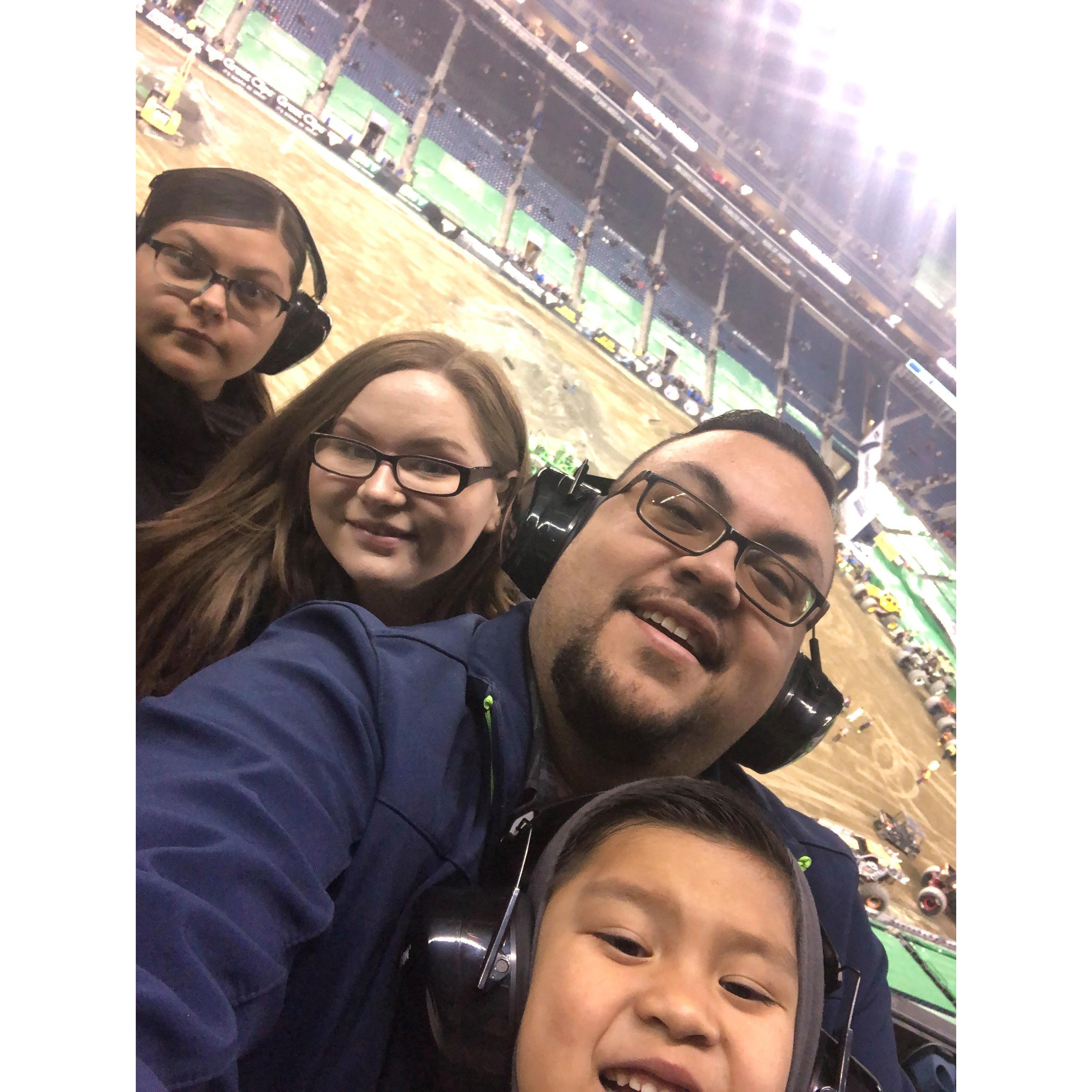 Monster Truck show for Noe's 33rd birthday -3/2019