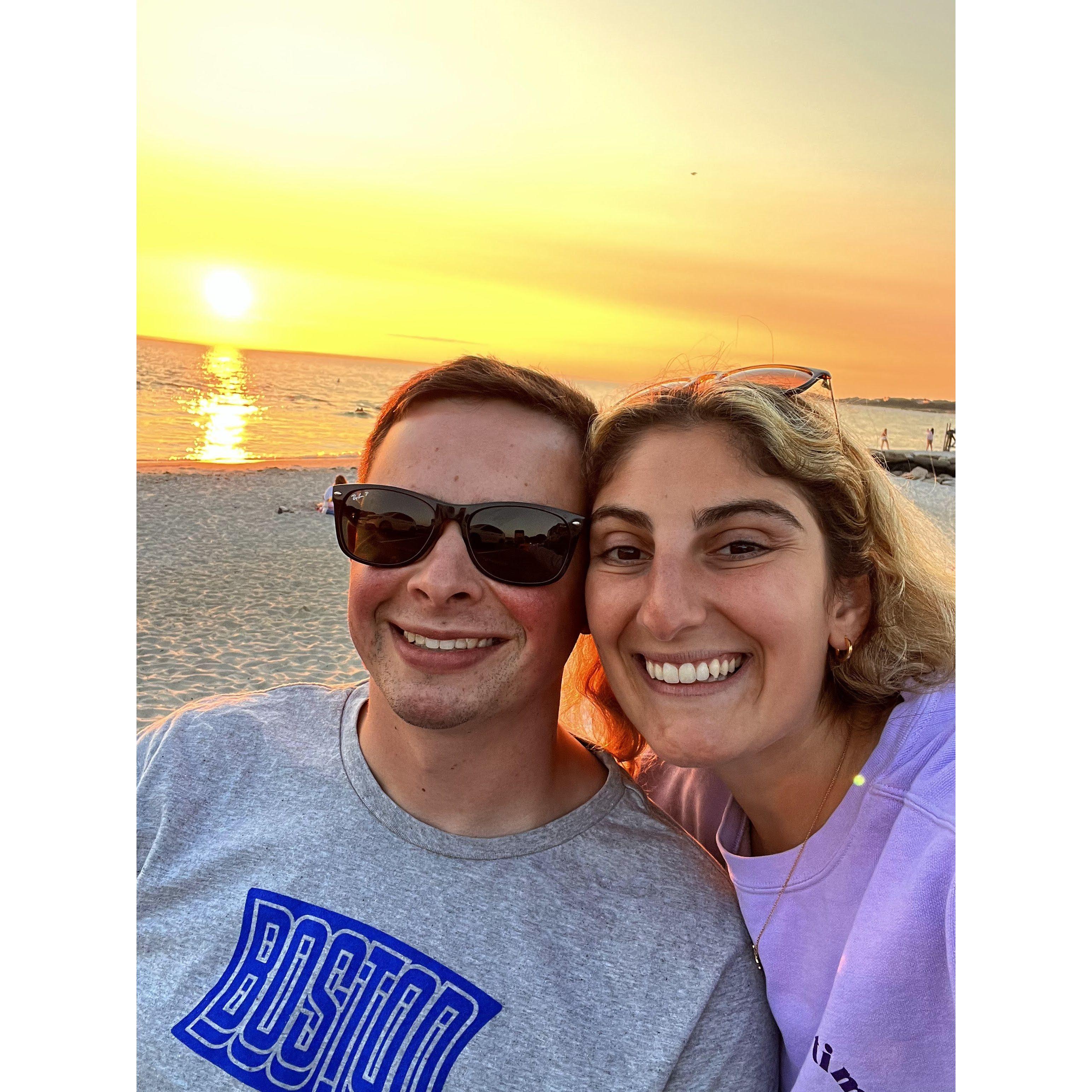 Hunter loves an Old Silver beach Sunset! Summer 2023
