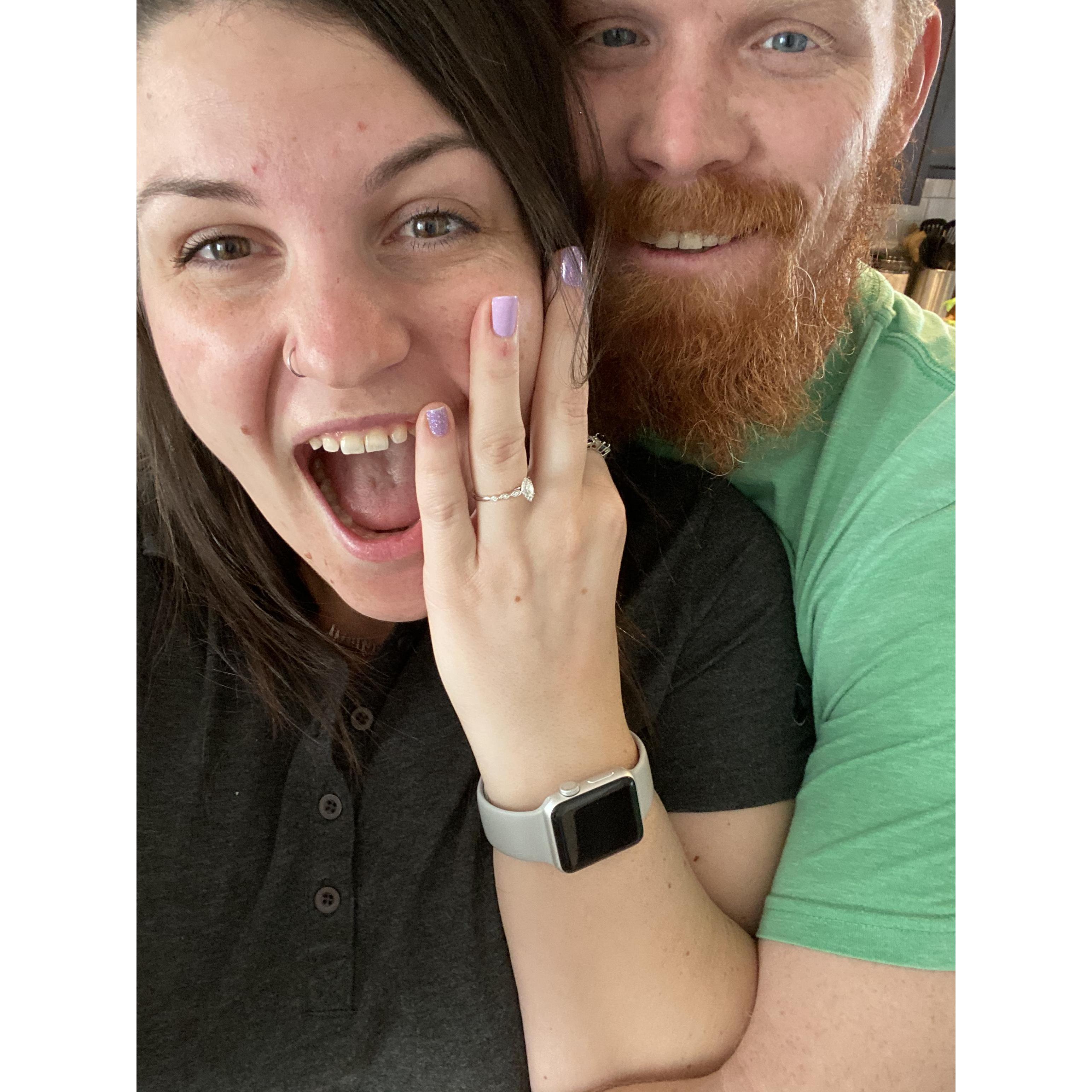 The Day she said YES!